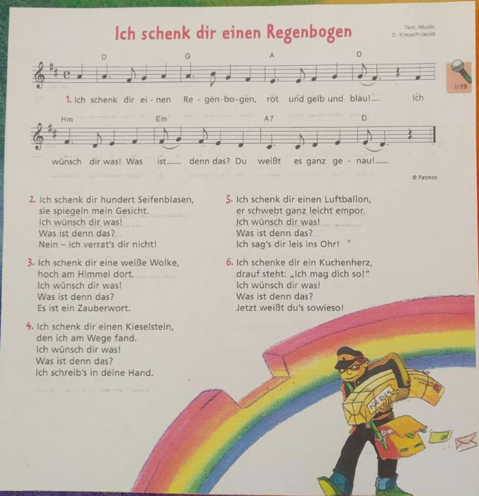 Regenbogen lied text